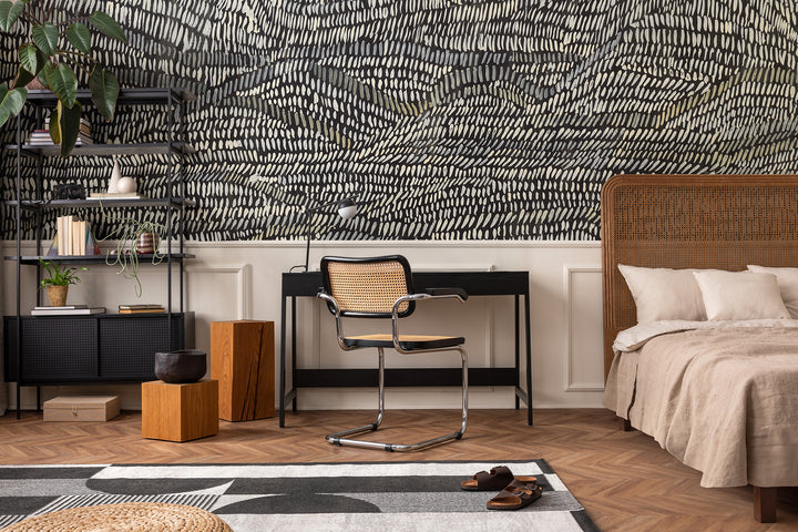Up The Wall Wallpaper Mural - India Ink