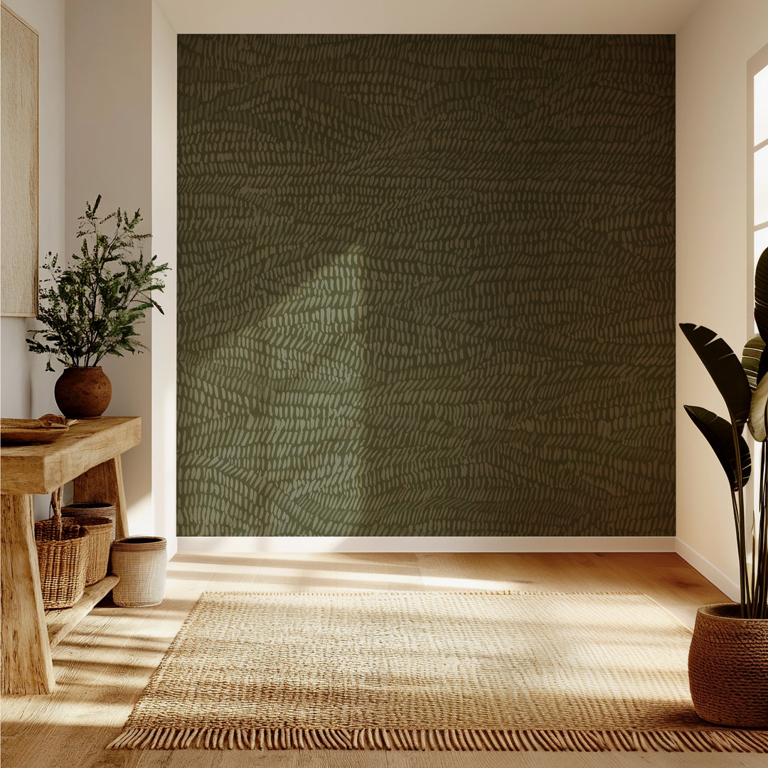 Up The Wall Wallpaper Mural - Olive
