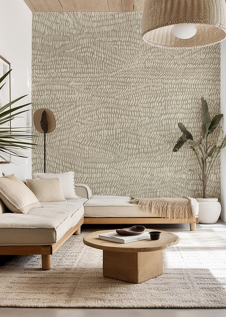 Up The Wall Wallpaper Mural - Parchment