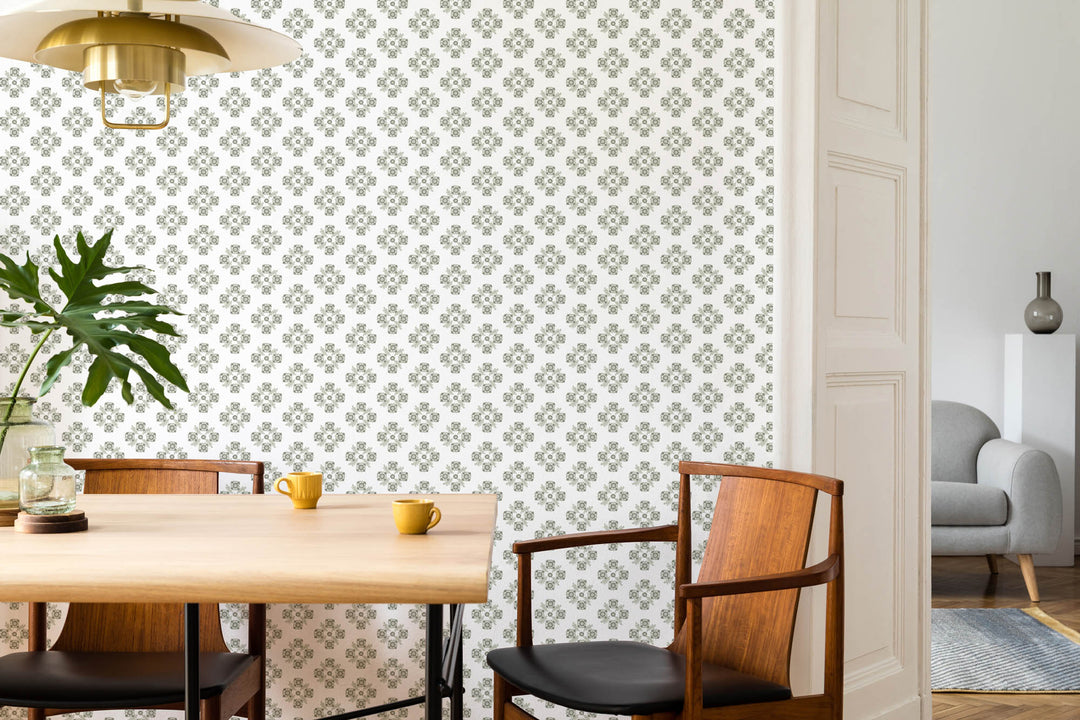 Moyen - Green Wallpaper by August Table