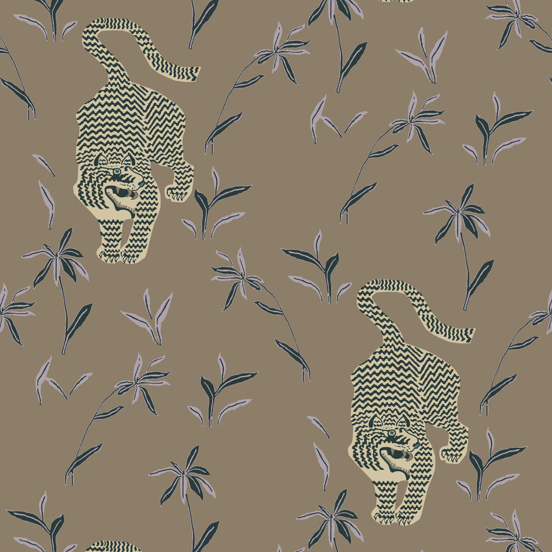 Stalking Tiger - Cocoa Jungle Wallpaper
