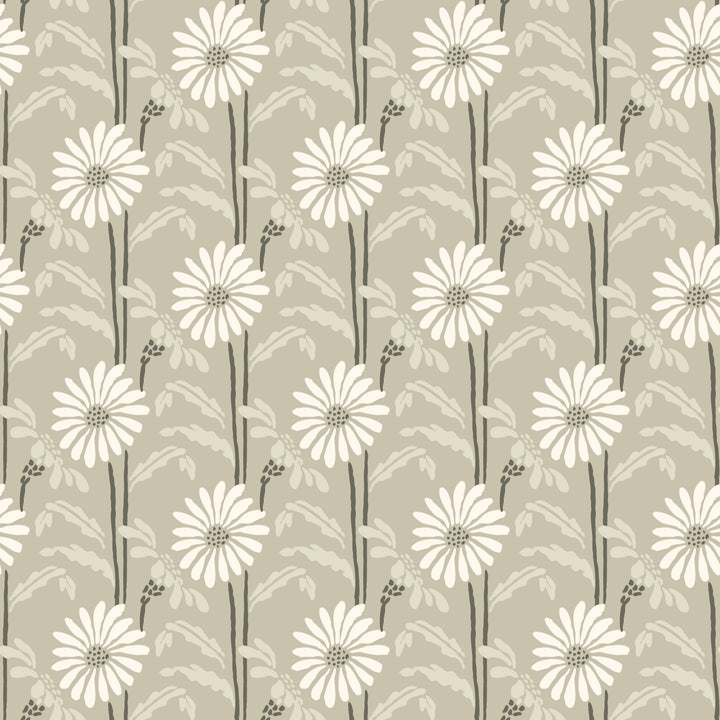 Woodland Bloom - Bone Floral Wallpaper