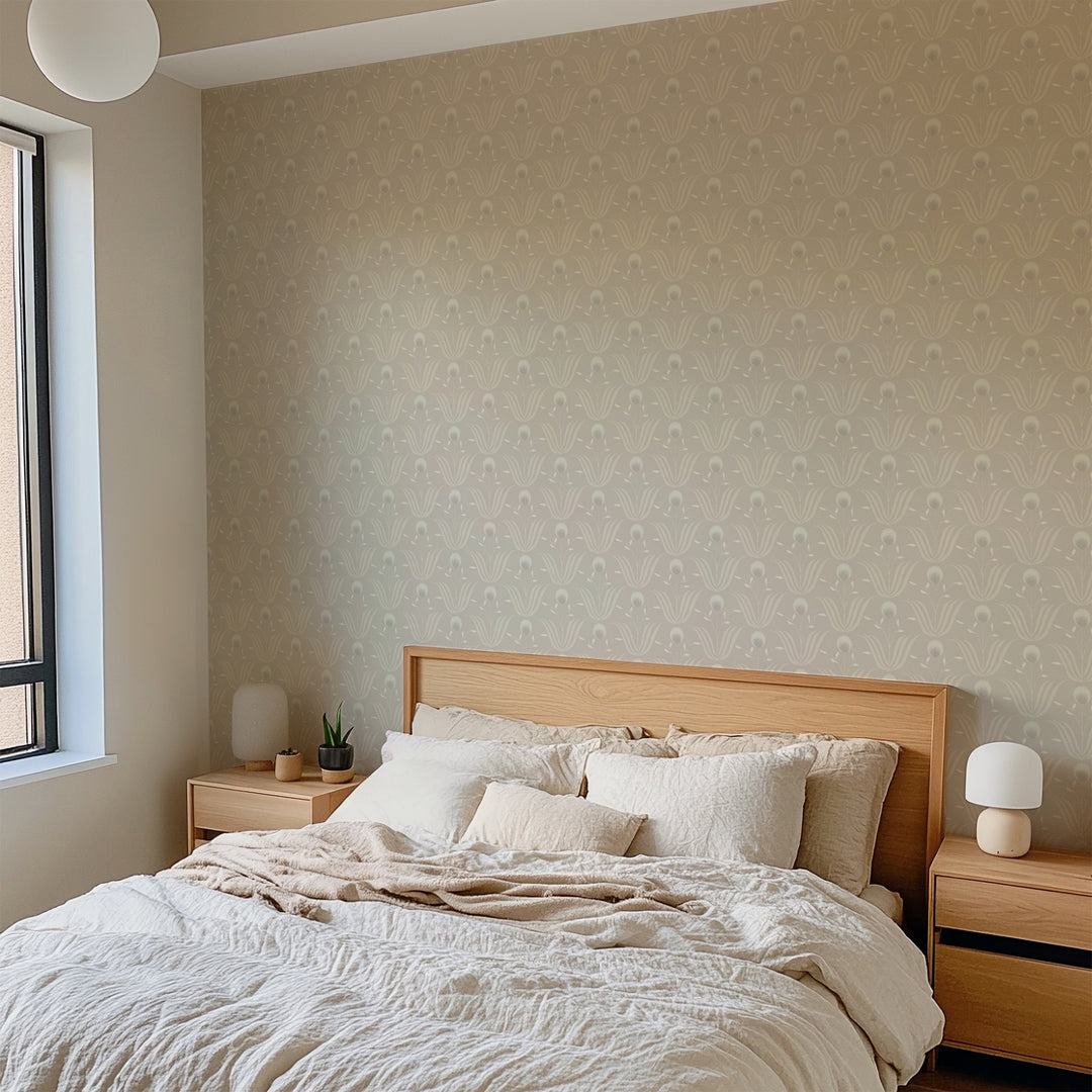 Spring Bloom - Ivory Floral Wallpaper