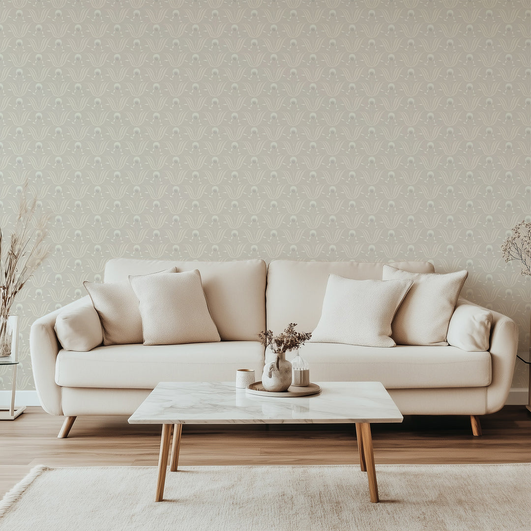 Spring Bloom - Ivory Floral Wallpaper
