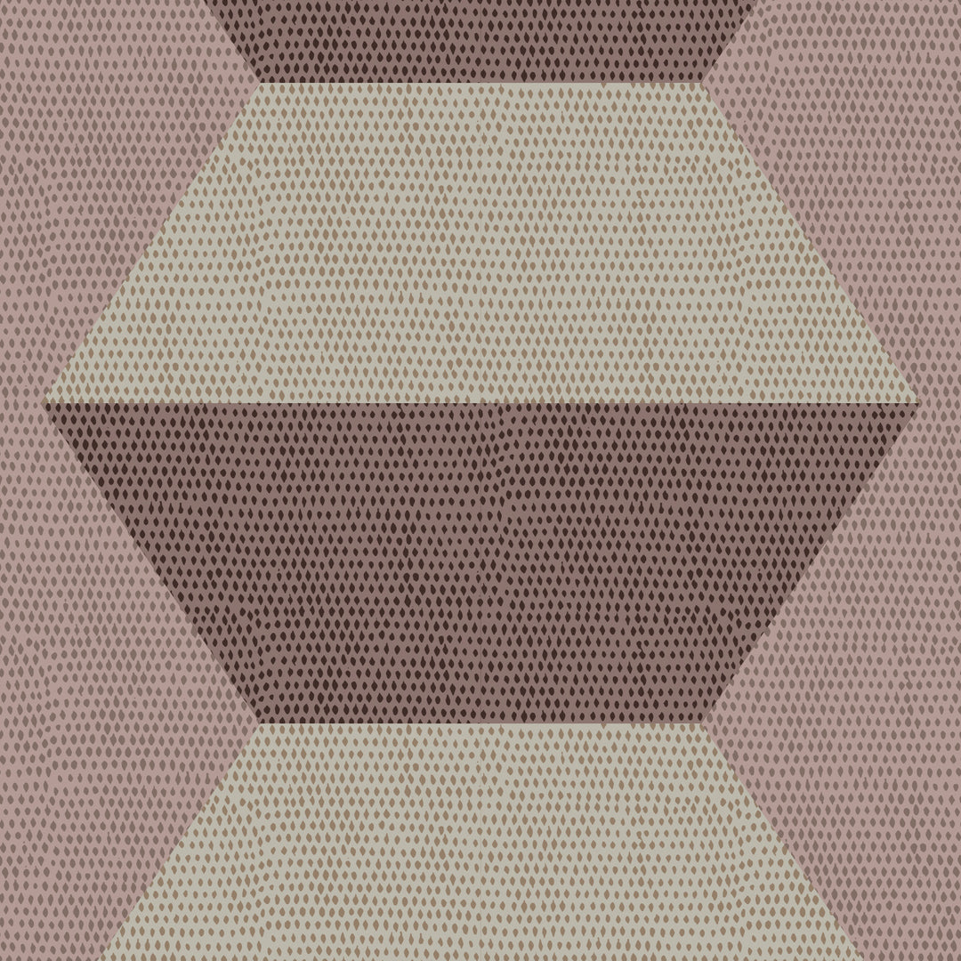 Infinity Blocks - Pale Strawberry Wallpaper