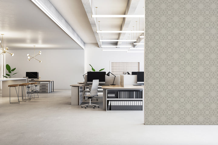 Bloom Ring - Walnut Wallpaper
