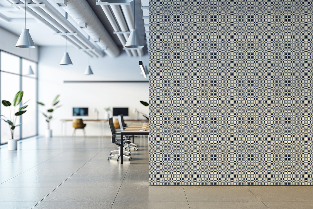 Echo Tile - Oxford Blue Wallpaper