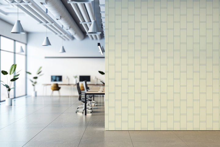 Pillar Stripe - Pale Mineral Blue Wallpaper
