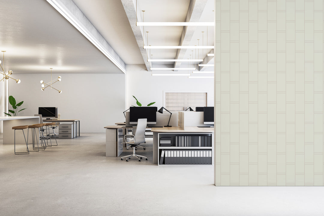 Pillar Stripe - Shell Tint Wallpaper