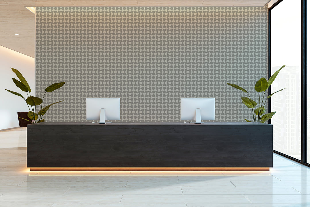 Tailored Check - Walnut Wallpaper
