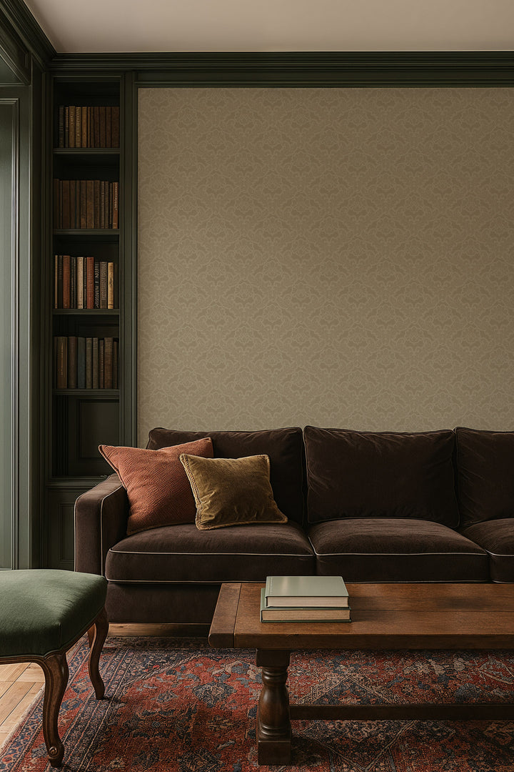 Drawing Room Leaf - Champagne Wallpaper
