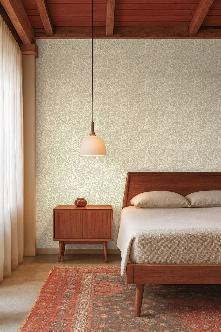 Florentine Vine - Linen Wallpaper