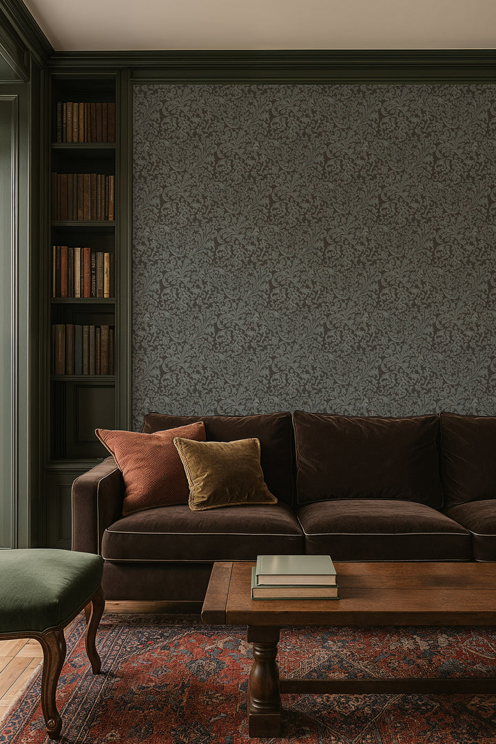 Florentine Vine - Obsidian Wallpaper