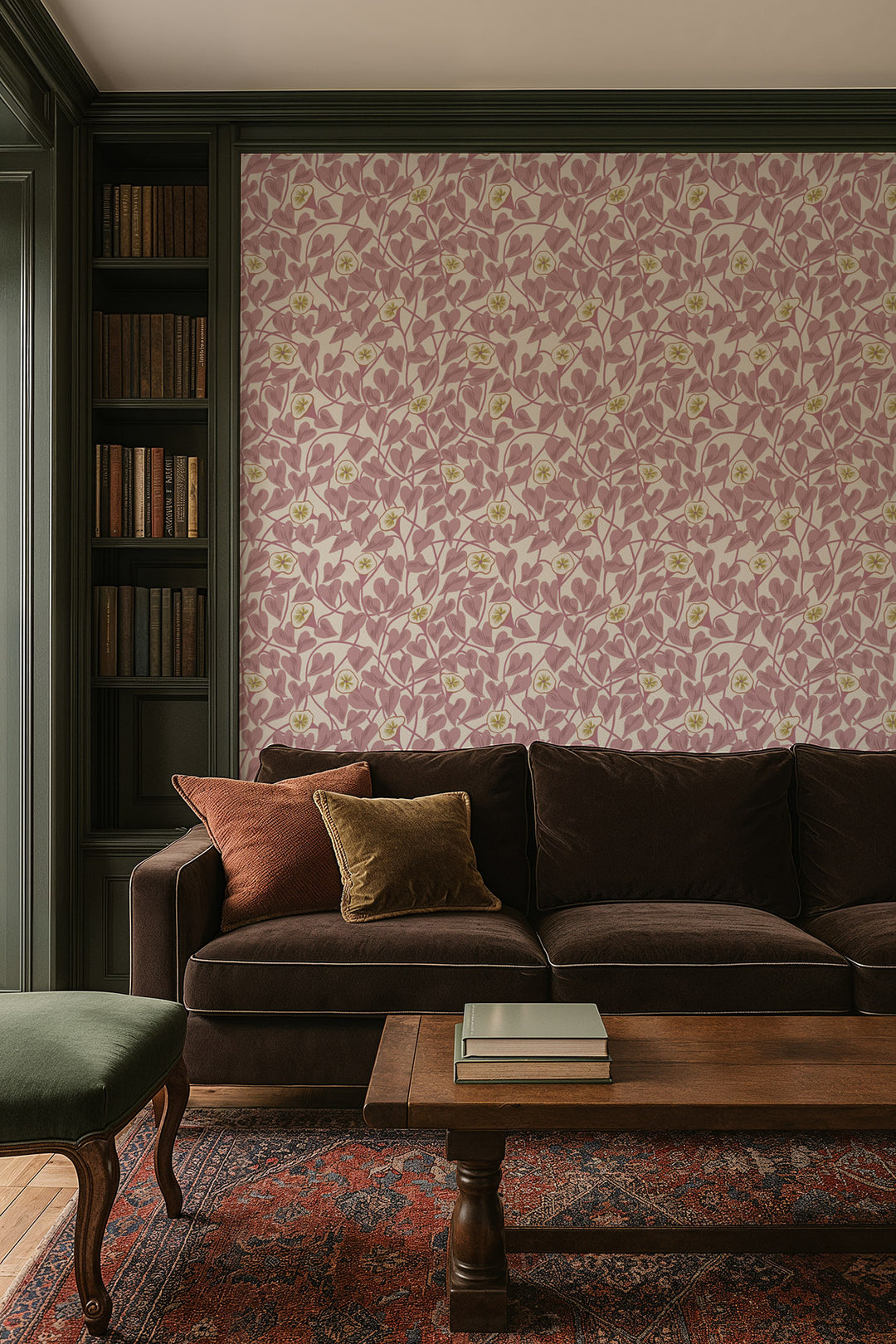 Climbing Vine - Dusty Blush Wallpaper