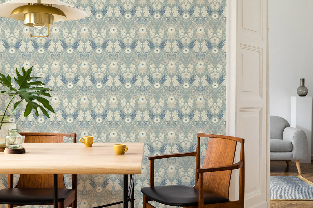 Wild Meadow - Linen Stone Wallpaper
