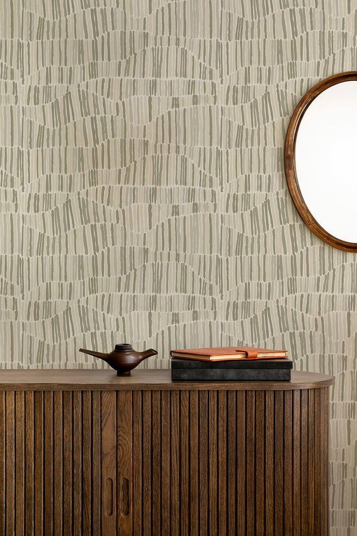 Jamaican Waves - Fresh Linen Wallpaper by Forbes Masters