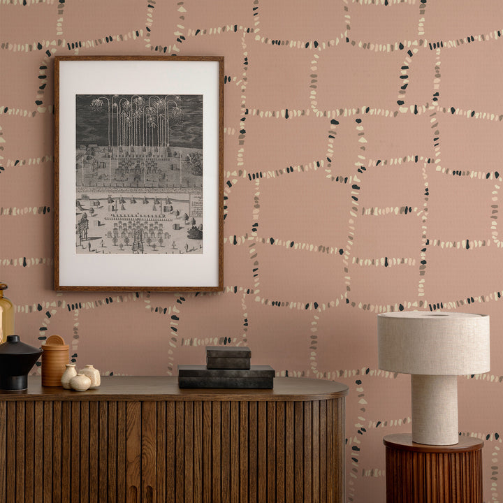 Tulum Ruins - Blush Wallpaper by Forbes Masters