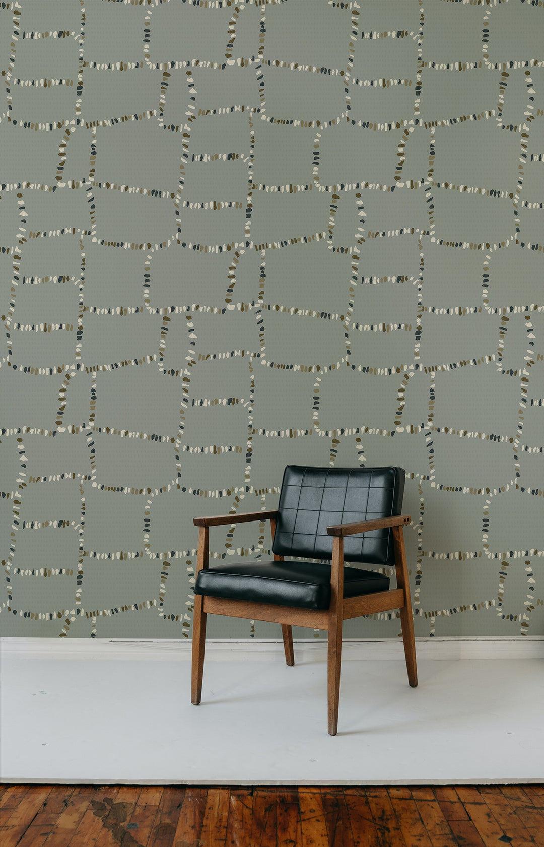 Tulum Ruins - Ash Blue Gray Wallpaper by Forbes Masters