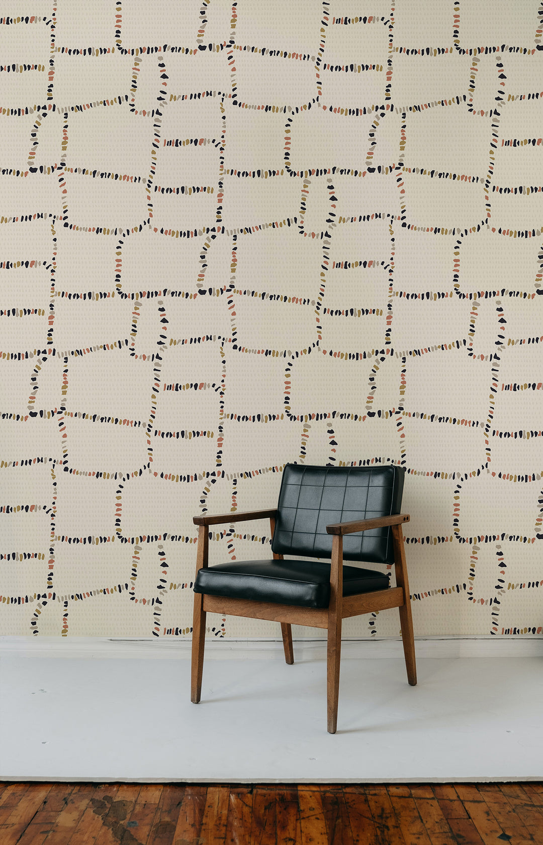 Tulum Ruins - Off White Linen Wallpaper by Forbes Masters