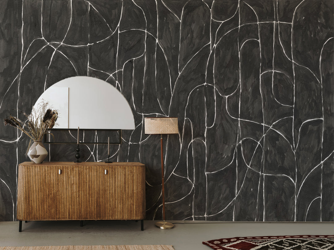 Boulder Beach Wall Mural - Black Wallpaper by Forbes Masters