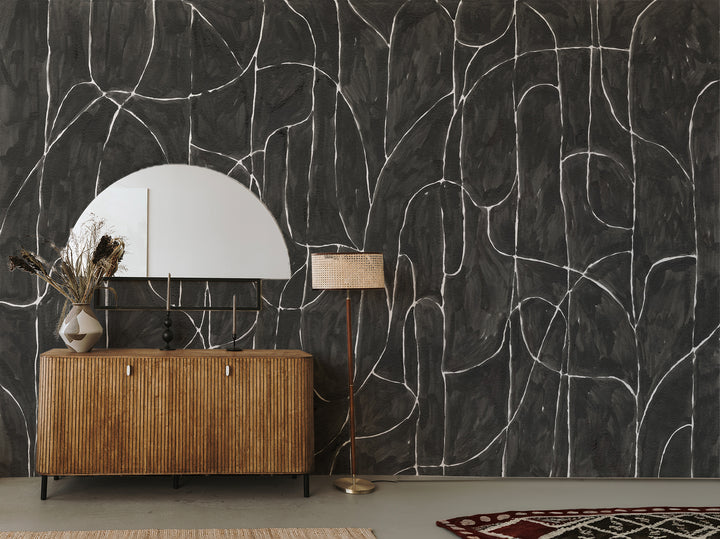 Boulder Beach Wall Mural - Black Wallpaper by Forbes Masters