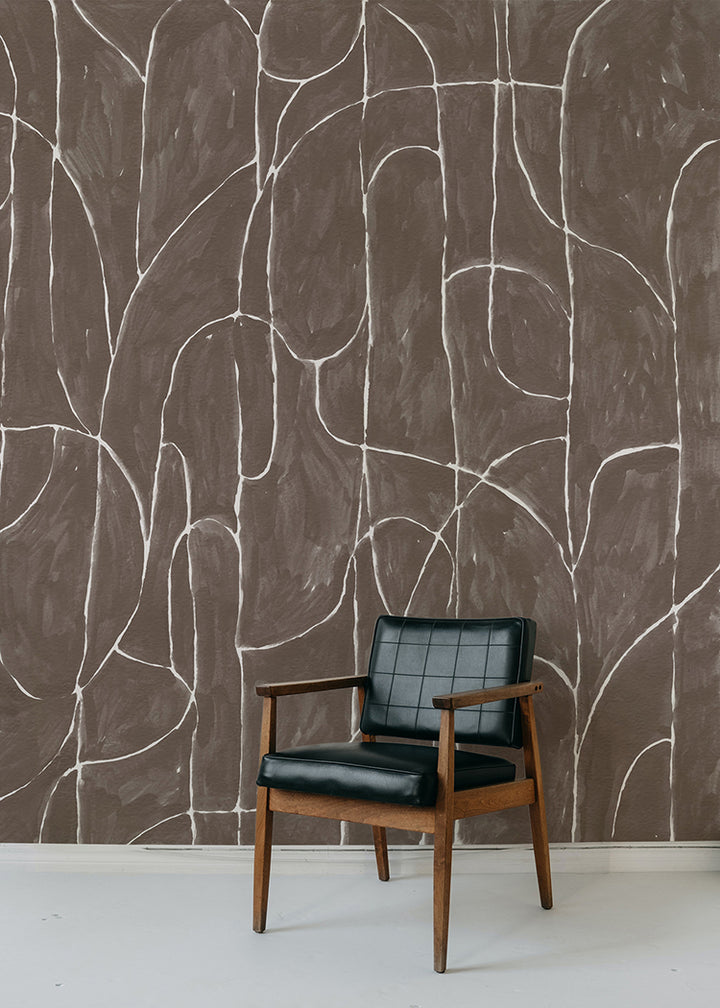Boulder Beach Wall Mural - Cocoa Wallpaper by Forbes Masters
