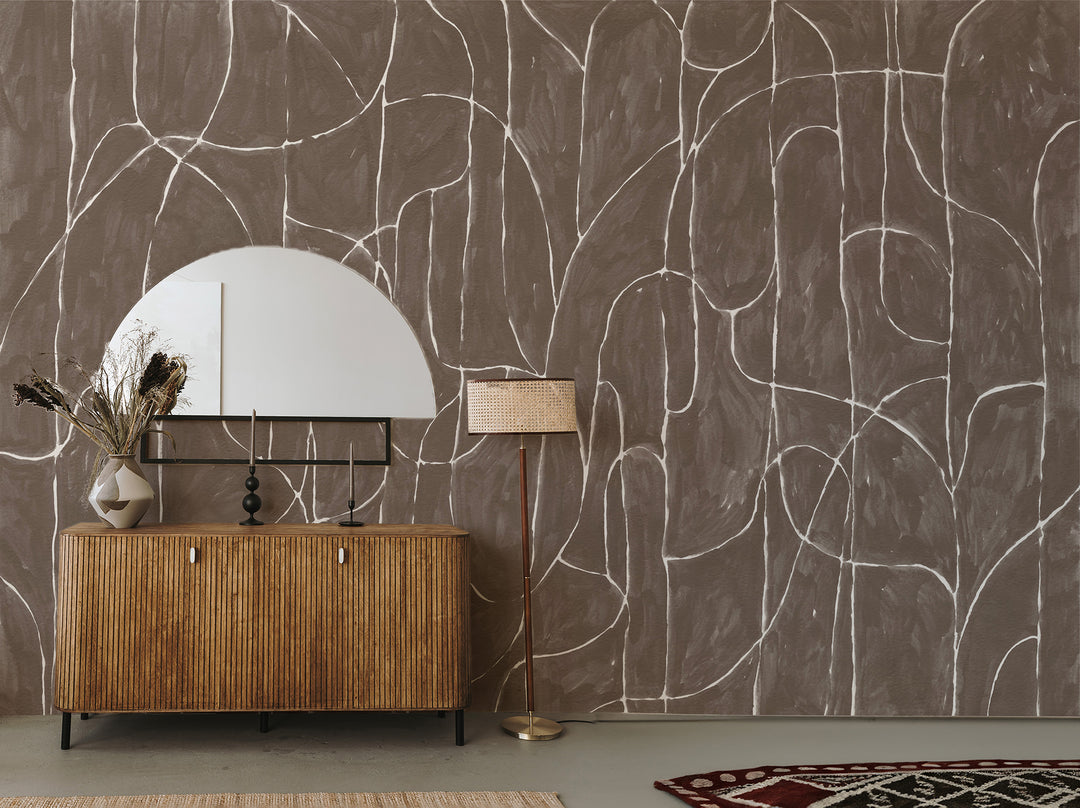Boulder Beach Wall Mural - Cocoa Wallpaper by Forbes Masters