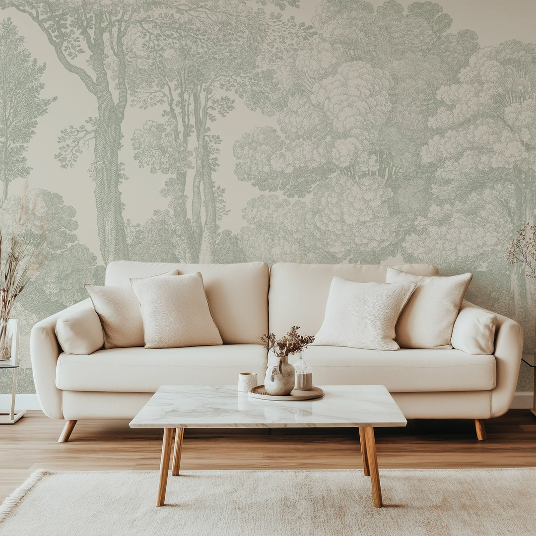 Mineral Spring Wall Mural - Parchment Sage