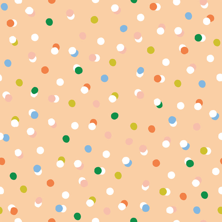 Sprinkles - Peach Wallpaper by Poketo