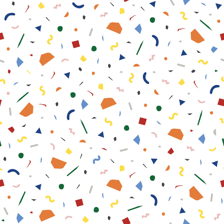 Confetti - White Wallpaper by Poketo