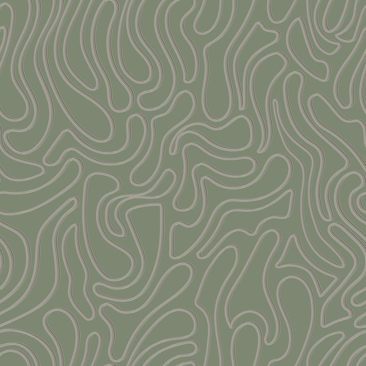 Aire - Olive Wallpaper by Sabrina Yvonne