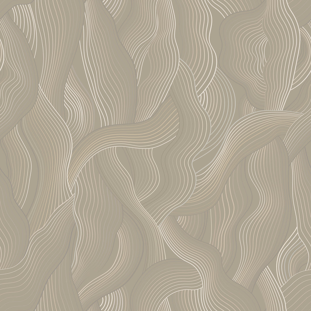 Meraki - Taupe Wallpaper by Sabrina Yvonne