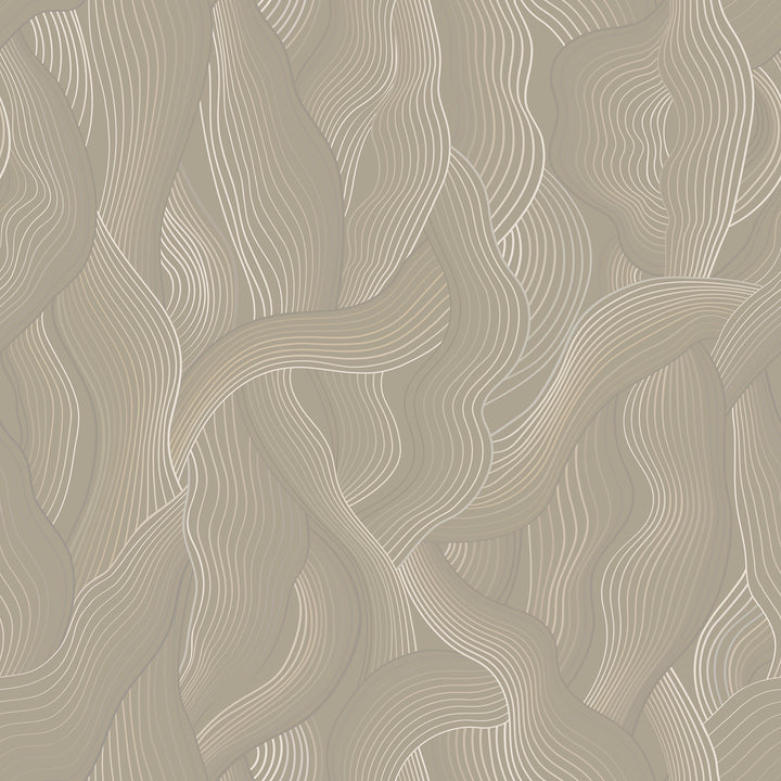 Meraki - Taupe Wallpaper by Sabrina Yvonne
