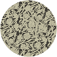 Wandervine - Ebony Taupe Botanical Wallpaper