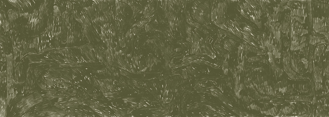 Washed Wallpaper Mural - Olive