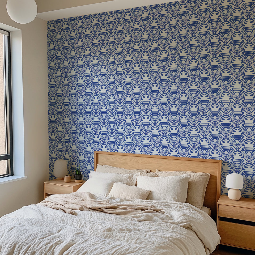 Watercolor - Cobalt Wallpaper by The Blush Label