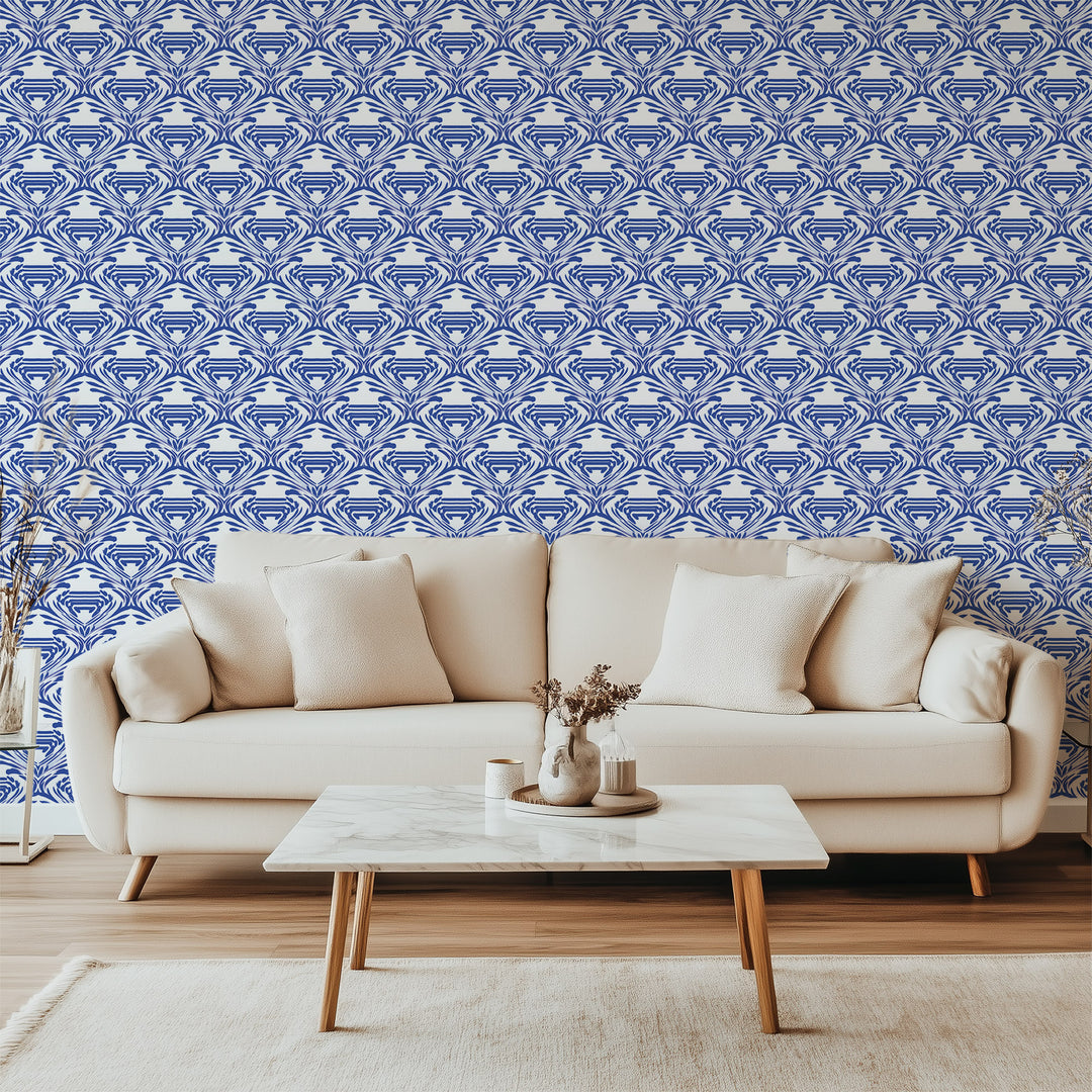 Watercolor - Cobalt Wallpaper by The Blush Label