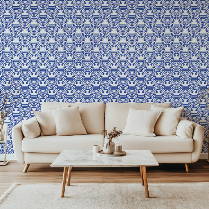 Watercolor - Cobalt Wallpaper by The Blush Label
