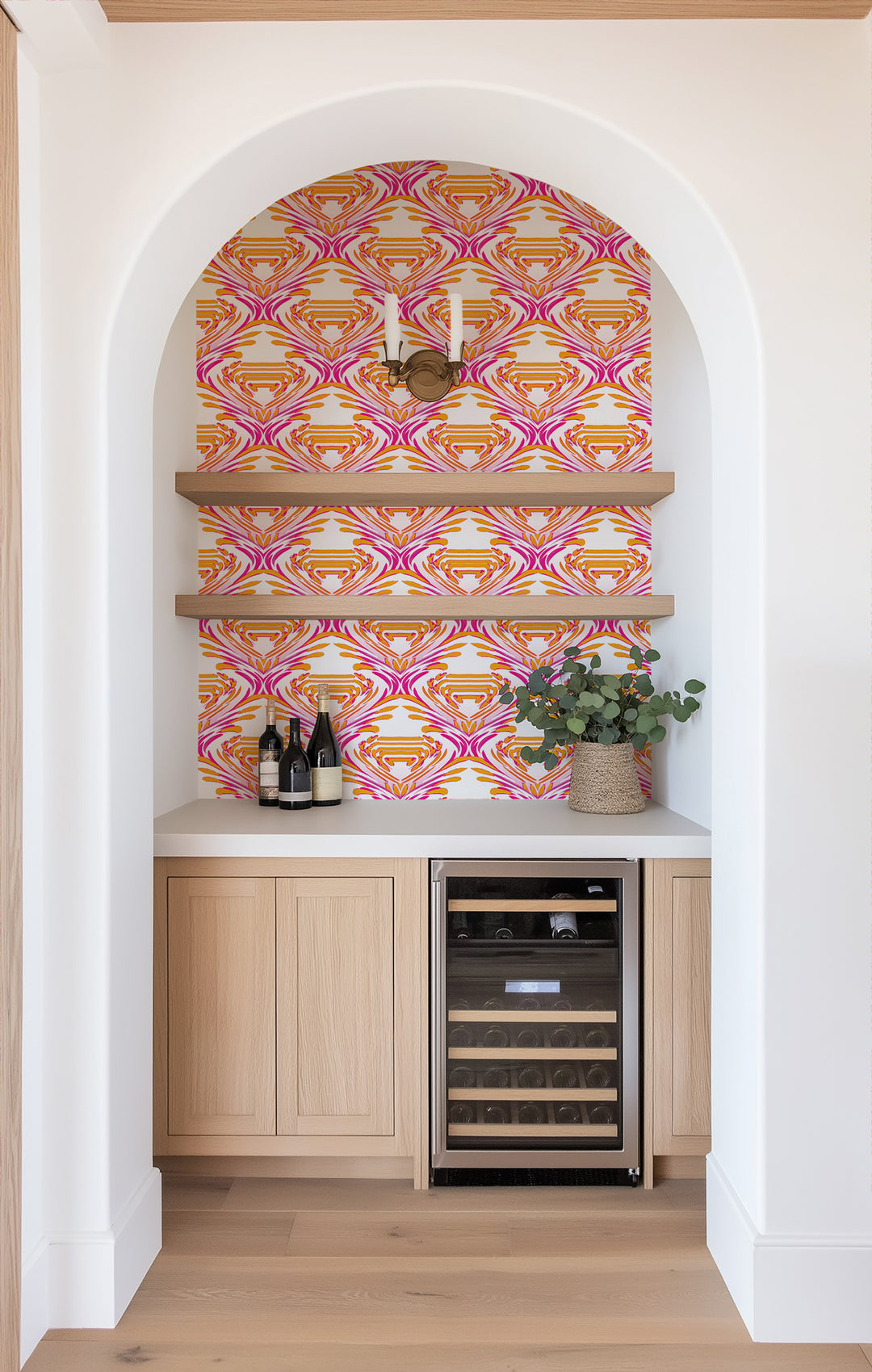Watercolor - Pink & Coral Wallpaper by The Blush Label