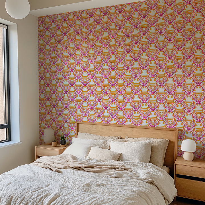 Watercolor - Pink & Coral Wallpaper by The Blush Label