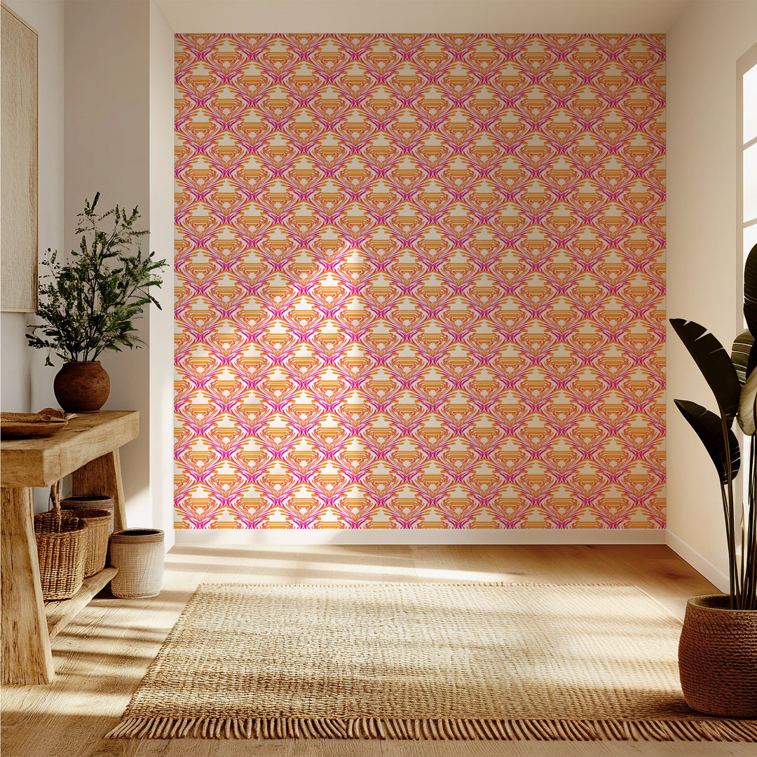 Watercolor - Pink & Coral Wallpaper by The Blush Label