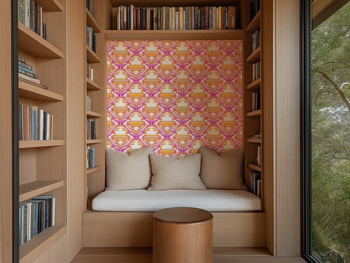 Watercolor - Pink & Coral Wallpaper by The Blush Label