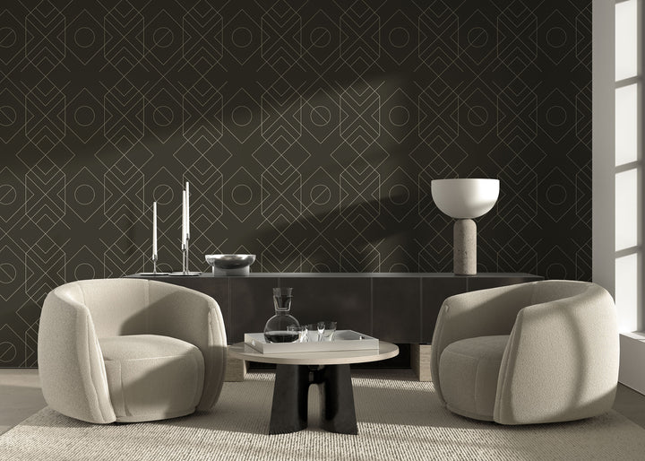 Xavion - Dark Cocoa Wallpaper by Sabrina Yvonne