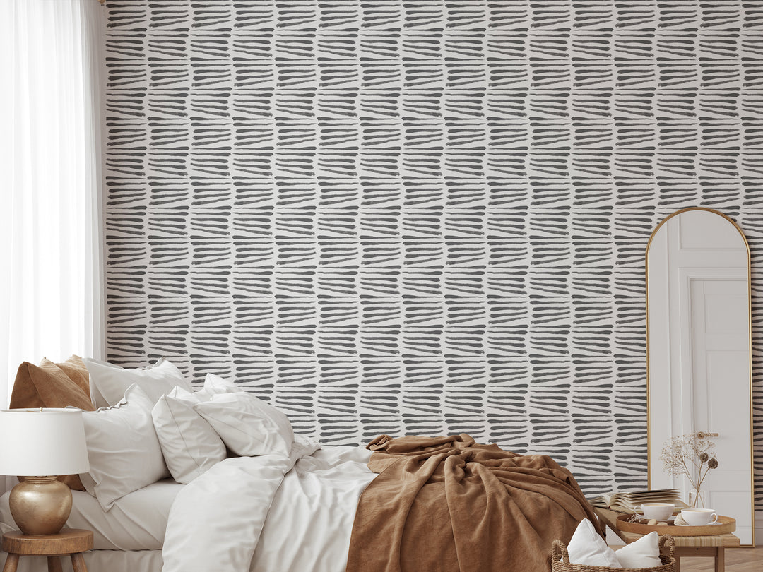 Zebra - Black & White Wallpaper