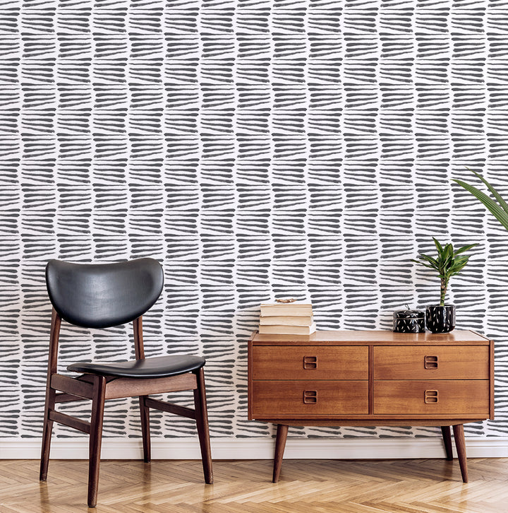 Zebra - Black & White Wallpaper