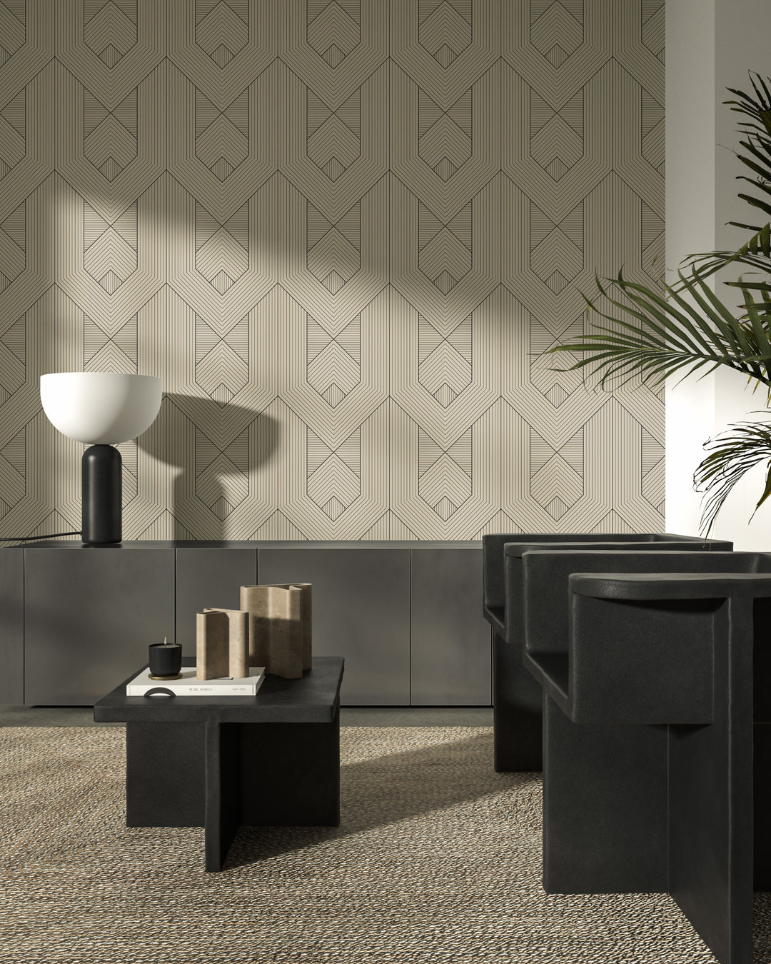 Zuri - Linen Wallpaper by Sabrina Yvonne