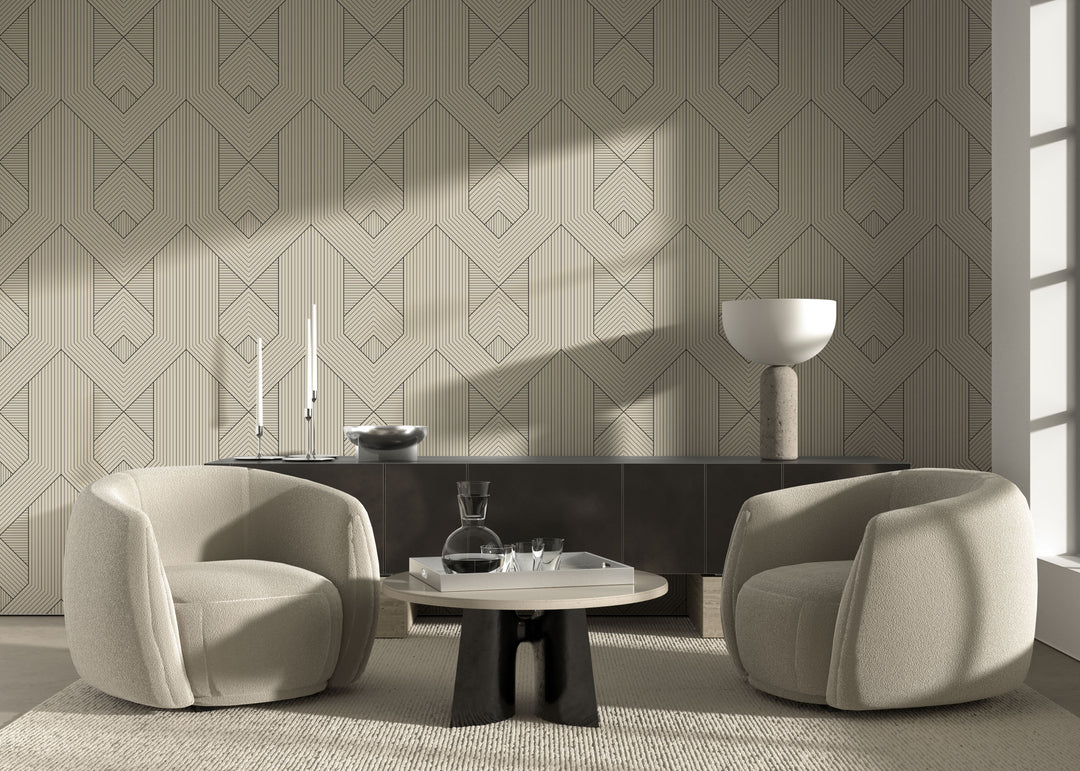 Zuri - Linen Wallpaper by Sabrina Yvonne