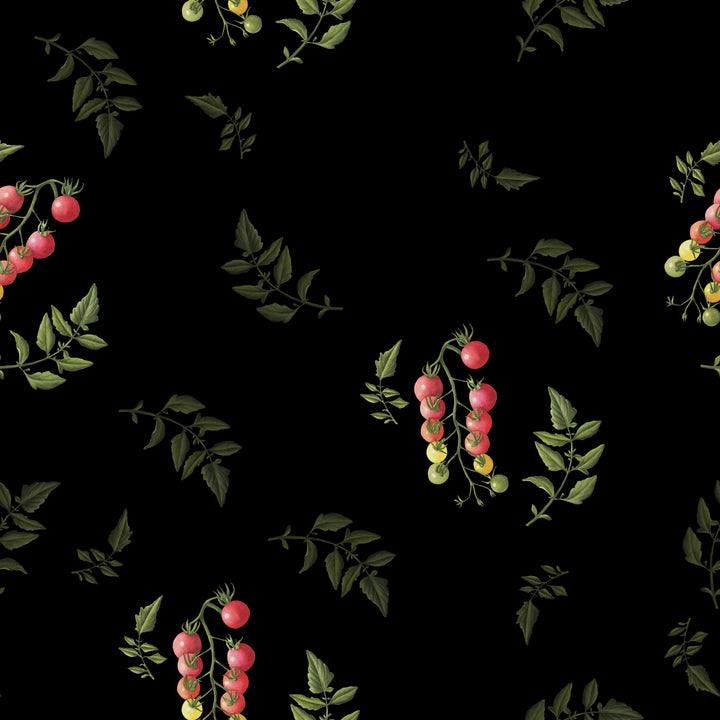 Tomatoes - Black Wallpaper by Cara's Garden