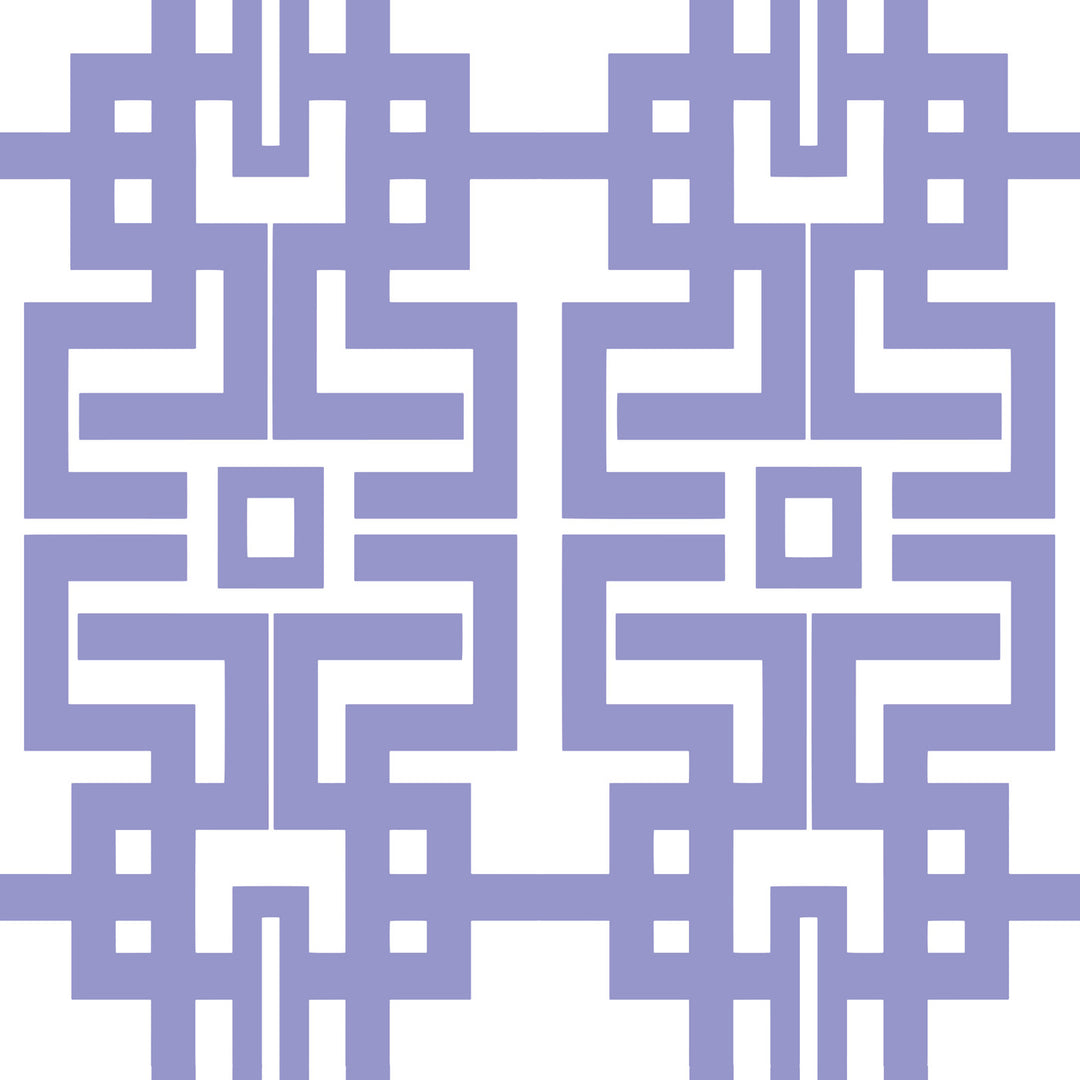 Aztec - Periwinkle Wallpaper by The Blush Label