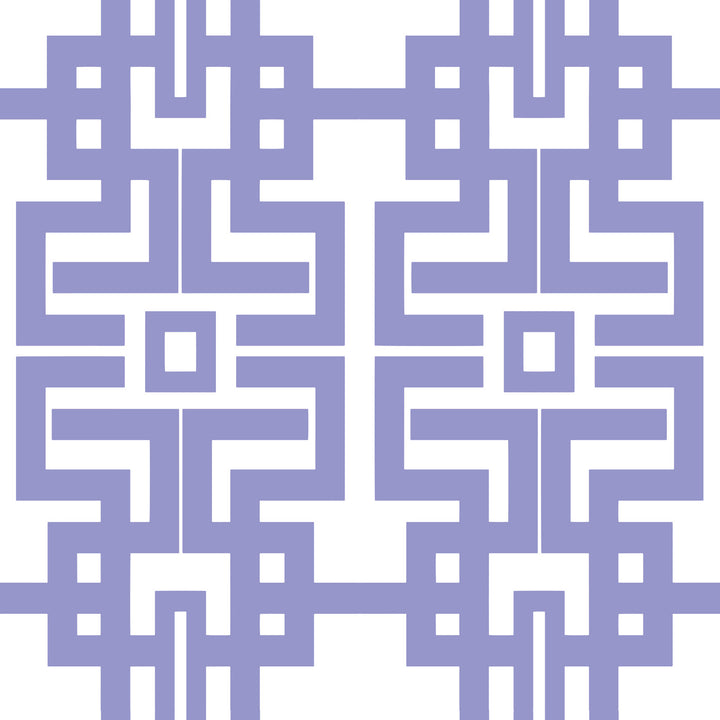 Aztec - Periwinkle Wallpaper by The Blush Label